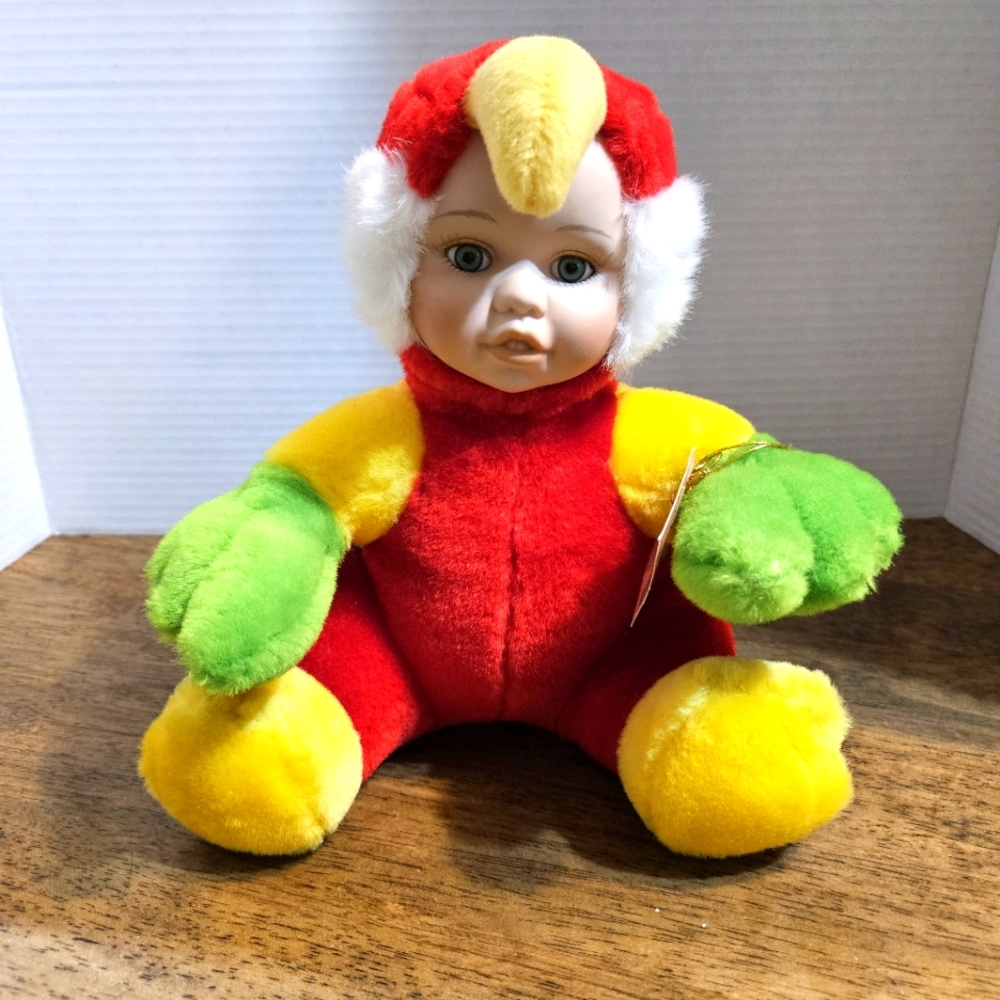 NWT Show Stoppers Babes In The Wild Collectible Porcelain Doll Plush